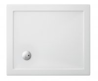 Zamori 1000 x 700mm White Rectangle Shower Tray