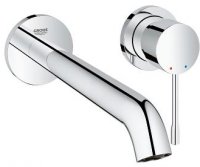 Grohe Essence L-Size Wall Mounted 2 Hole Basin Mixer - Chrome