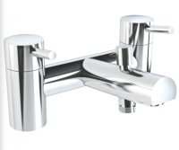Vitra Pure Two Hole Bath Shower Mixer including Handshower