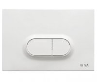 Vitra High Gloss White Loop O Panel Flush Plate - Stock Clearance