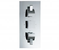 Just Taps Plus Carlo Thermostatic Concealed Shower Valve with 2 Outlets - LP 0.2