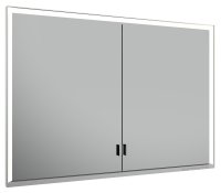 Keuco Royal Lumos 1050 x 735 x 165mm Recessed Mirror Cabinet - Anodised Silver