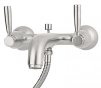 Perrin & Rowe Wall Mounted Bath Shower Mixer with Lever Handles