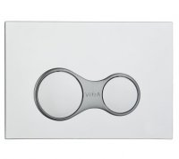 Vitra Chrome Plated Sirius Panel Flush Plate - Stock Clearance