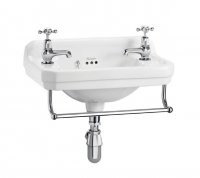 Burlington Medici Edwardian Cloakroom 515mm Basin 2 Tap Hole