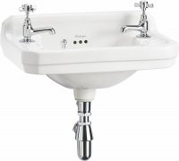 Burlington Edwardian 51cm 2 Tap Hole Cloakroom Basin