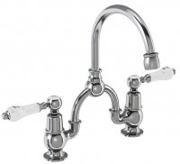 Burlington Kensington Bridge Basin Mixer with Curved Spout