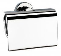 Origins Living Tecno Project Toilet Roll Holder with Flap - Chrome