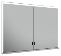 Keuco Royal Lumos 1000 x 735 x 165mm Recessed Mirror Cabinet - Anodised Silver