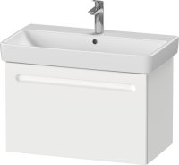 Duravit No.1 740mm Wall Hung Vanity Unit with Internal Drawer - Matt White
