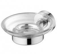 Ideal Standard IOM Clear Glass Soap Dish & Holder