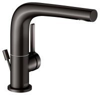 Keuco Edition 400 Single Lever Basin Mixer 150 with Pop-Up Waste Movable - Brushed Titanblack