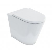 Britton Bathrooms Sphere Rimless Back to Wall WC including Seat