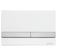 Vitra White Glass Flush Plate