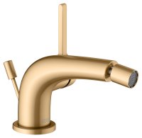 Keuco Edition 400 Single Lever Bidet Mixer with Pop-Up Waste - Brushed Brass