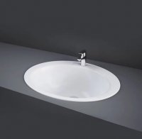 RAK Over Counter Basins 53cm 1 Tap Hole Jessica Over Counter Wash Basin With No Overflow