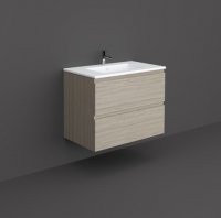 RAK Joy 80cm Grey Elm Wall Hung Basin Unit