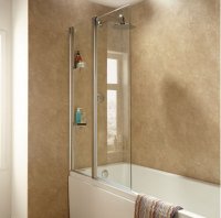 Sommer Extended Square Bath Screen with Fixed Panel