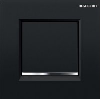 Geberit Sigma 30 Pneumatic Gloss Black/Gloss Chrome/Gloss Black Urinal Control