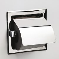 Origins Living Recessed Toilet Roll Holder with Flap - Polished