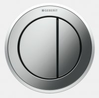 Geberit Type 10 Gloss Chrome/Matt Chrome Dual Flush Button For 8cm Concealed Cistern