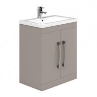 Essential Nevada 800mm Unit With Basin & 2 Doors, Cashmere Ash