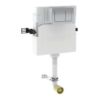 Geberit Alpha 12cm Concealed Cistern with Alpha01 Square Flush Plate