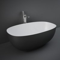 RAK-Cloud Matt Black Freestanding Bath Tub