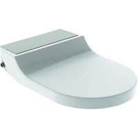 Geberit AquaClean Tuma Comfort Toilet Seat Enhancement - Stainless Steel Brushed