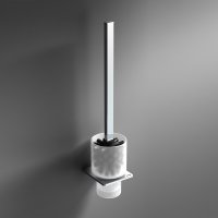 Origins Living S Cube Toilet Brush & Holder Set - Chrome