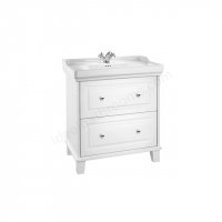 Roca Carmen 800mm White Satin Vanity Unit And 1 Tap Hole Basin