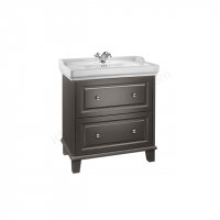 Roca Carmen 800mm Anthracite Satin Vanity Unit And 3 Tap Hole Basin