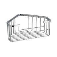 Origins Living Gedy Deep Corner Basket - Chrome