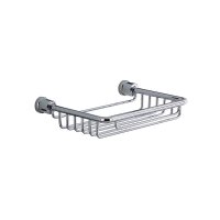 Origins Living Square Wire Soap Basket - Chrome