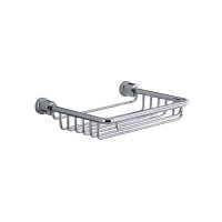 Origins Living Chrome Square Wire Soap Basket