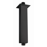 RAK 250mm Black Rectangular Brass Ceiling Arm 