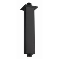 RAK 250mm Black Rectangular Brass Ceiling Arm 