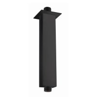 RAK 120mm Black Square Ceiling Shower Arm