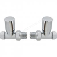 RAK Straight Round Head Radiator Valve