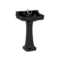 Burlington Jet Edwardian 56cm Basin and Pedestal