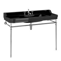 Burlington Jet Edwardian 120cm Basin and Chrome Wash Stand