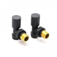 Essential 15mm Anthracite Standard Angled Valve (Pair)