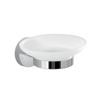 Origins Living Eros Chrome Glass Soap Dish - Stock Clearance