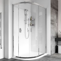 Roman Showers Haven Offset Double Door Quadrant Shower Enclosure - 900mm X 1200mm