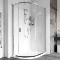 Roman Showers Haven Offset Double Door Quadrant Shower Enclosure - 800mm X 900mm