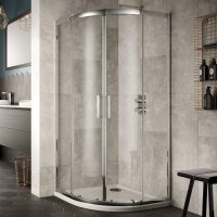 Sommer 8 900mm Double Door Quadrant Shower Enclosure - Chrome