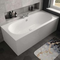The White Space Magnus Double Ended Rectangular Bath - 1800mm X 800mm