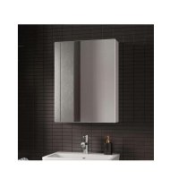 The White Space Scene 1 Door Mirror Cabinet - LH Hinge - 450mm Wide -