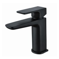 The White Space Veto Monobloc Basin Mixer Tap (Black)