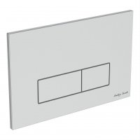Armitage Shanks Oleas P2 Pneumatic Dual Flushplate - Brushed Chrome